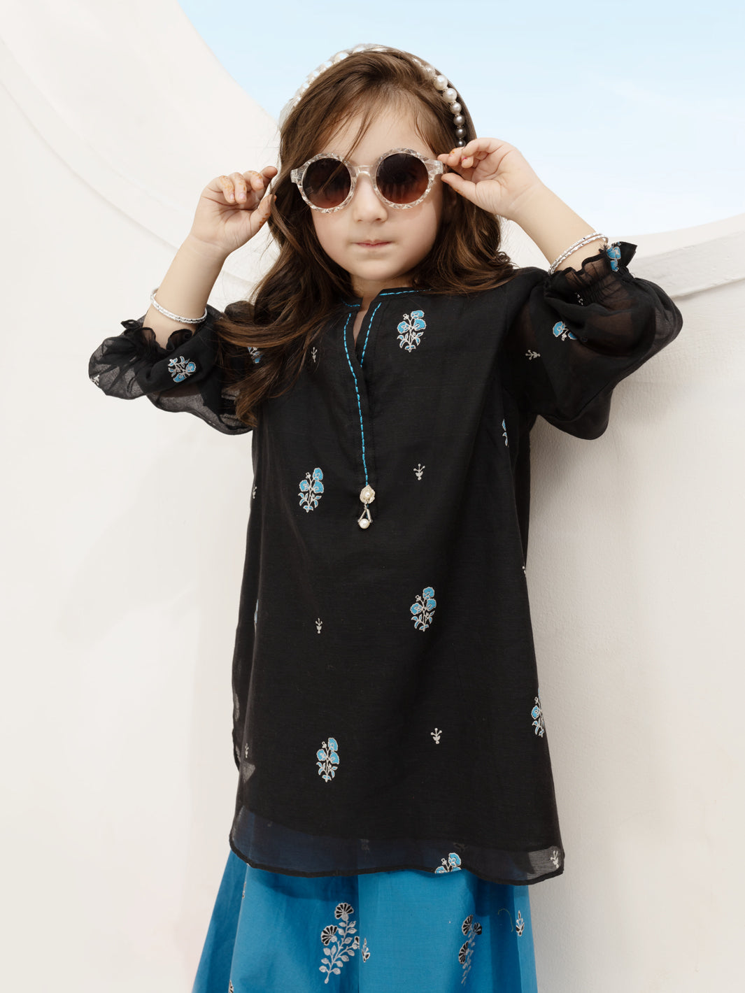 Black Yarn Dyed 2 Piece Stitched - ALGR-2PS-LKS-1011