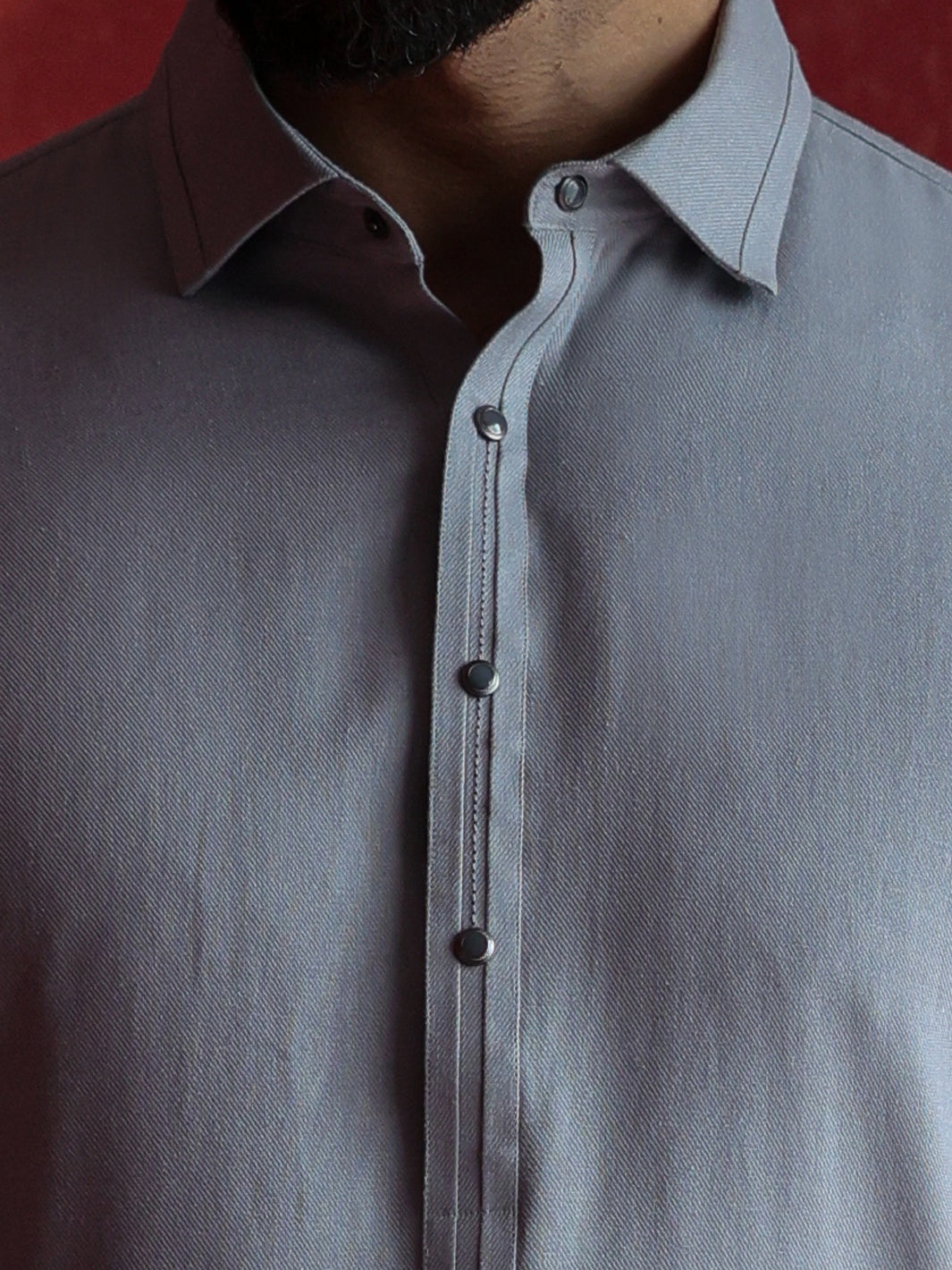 Grey Kameez Shalwar - ALWA-KS-682