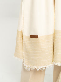 Off White Casual Shawl - AL-SH-036