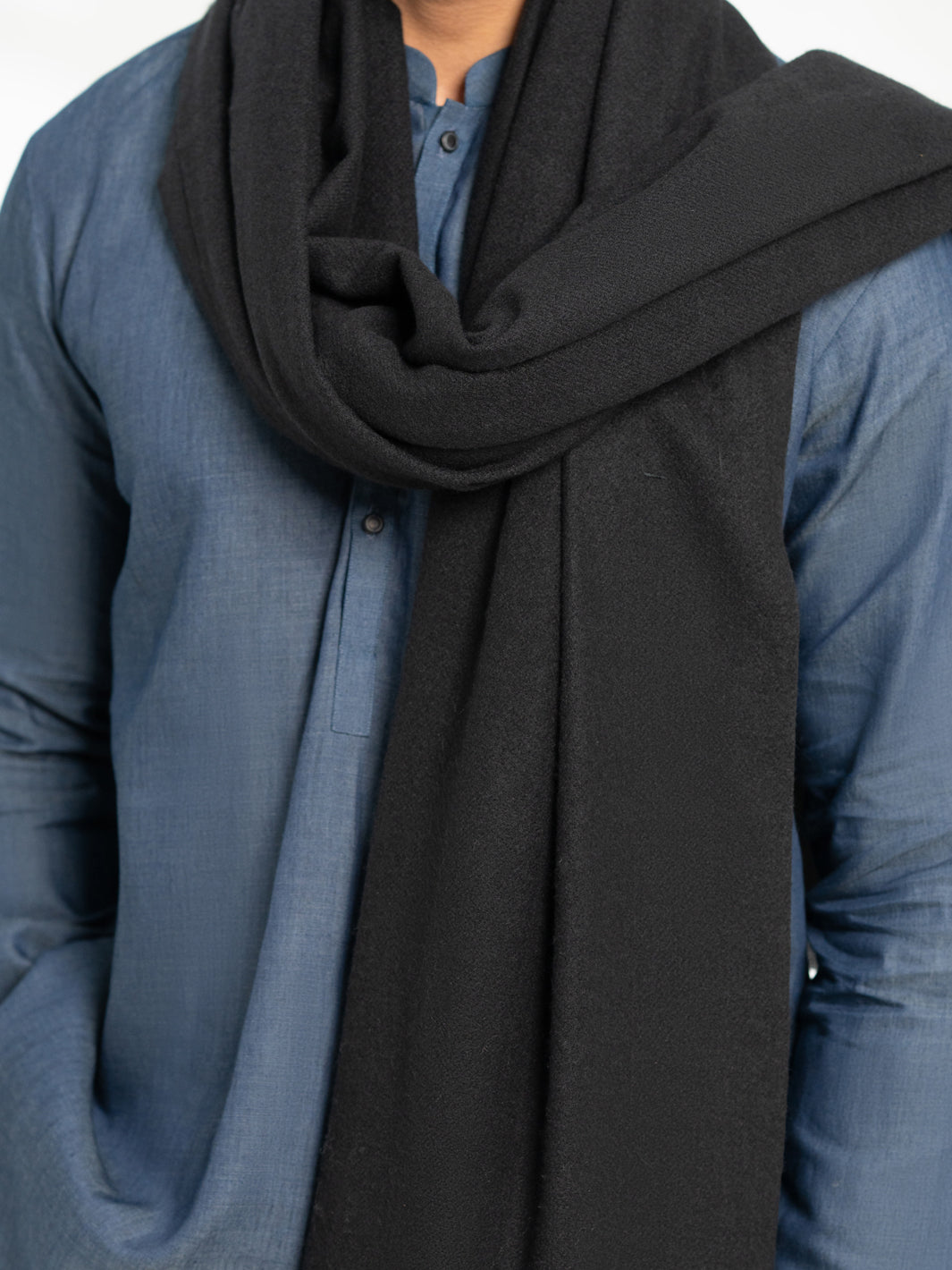 Black Casual Shawl - AL-SH-037