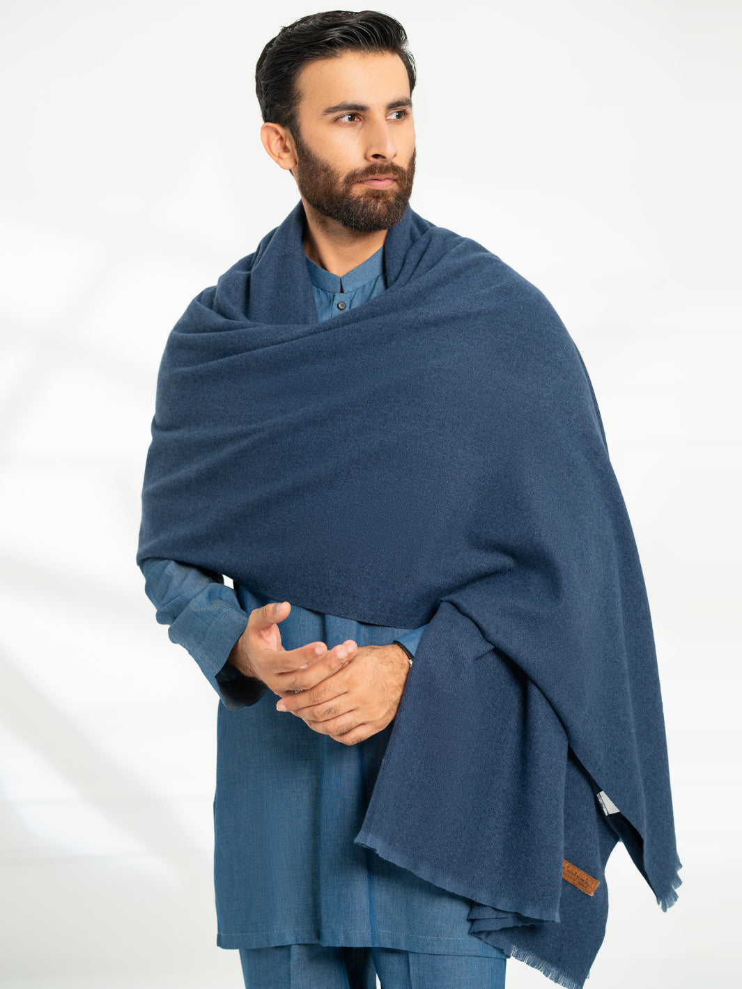 Royal Blue Casual Shawl - AL-SH-042