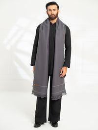 Charcoal Grey Casual Shawl - AL-SH-043