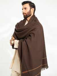 Dark Brown Casual Shawl - AL-SH-045