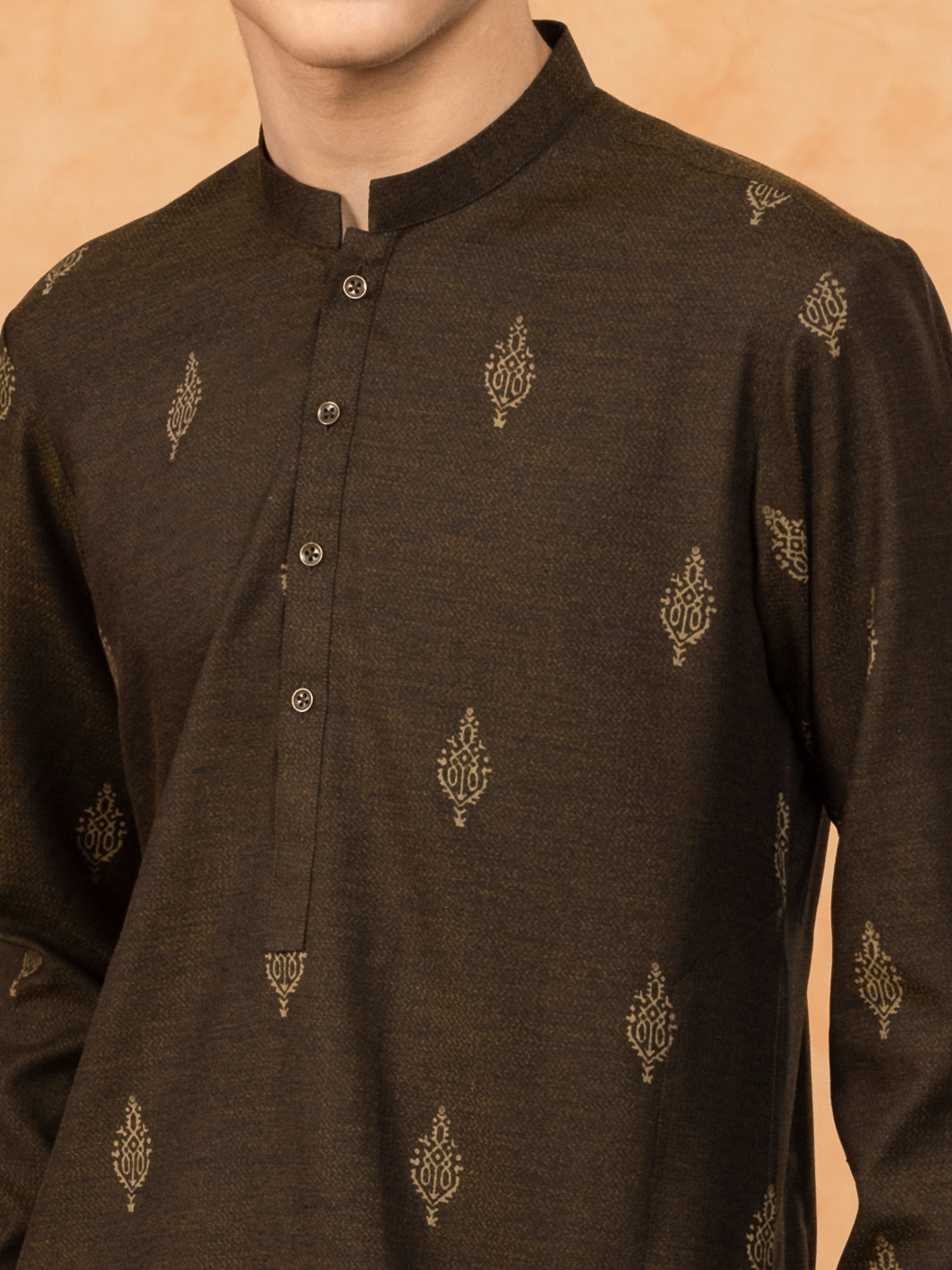 Kahi Green Blended Kurta - ALT-K-047D - Almirah Online