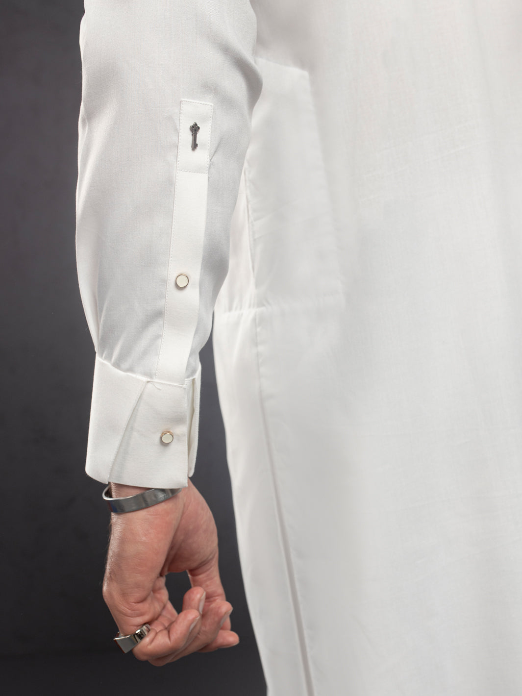 White Plain Kurta Trouser - ALET-KT-1001-R2