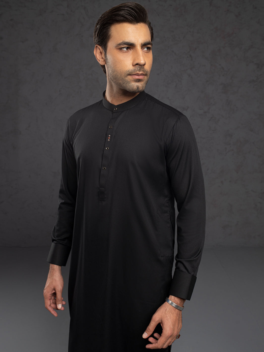Black Blended Kurta Trouser - ALET-KT-1004-R2