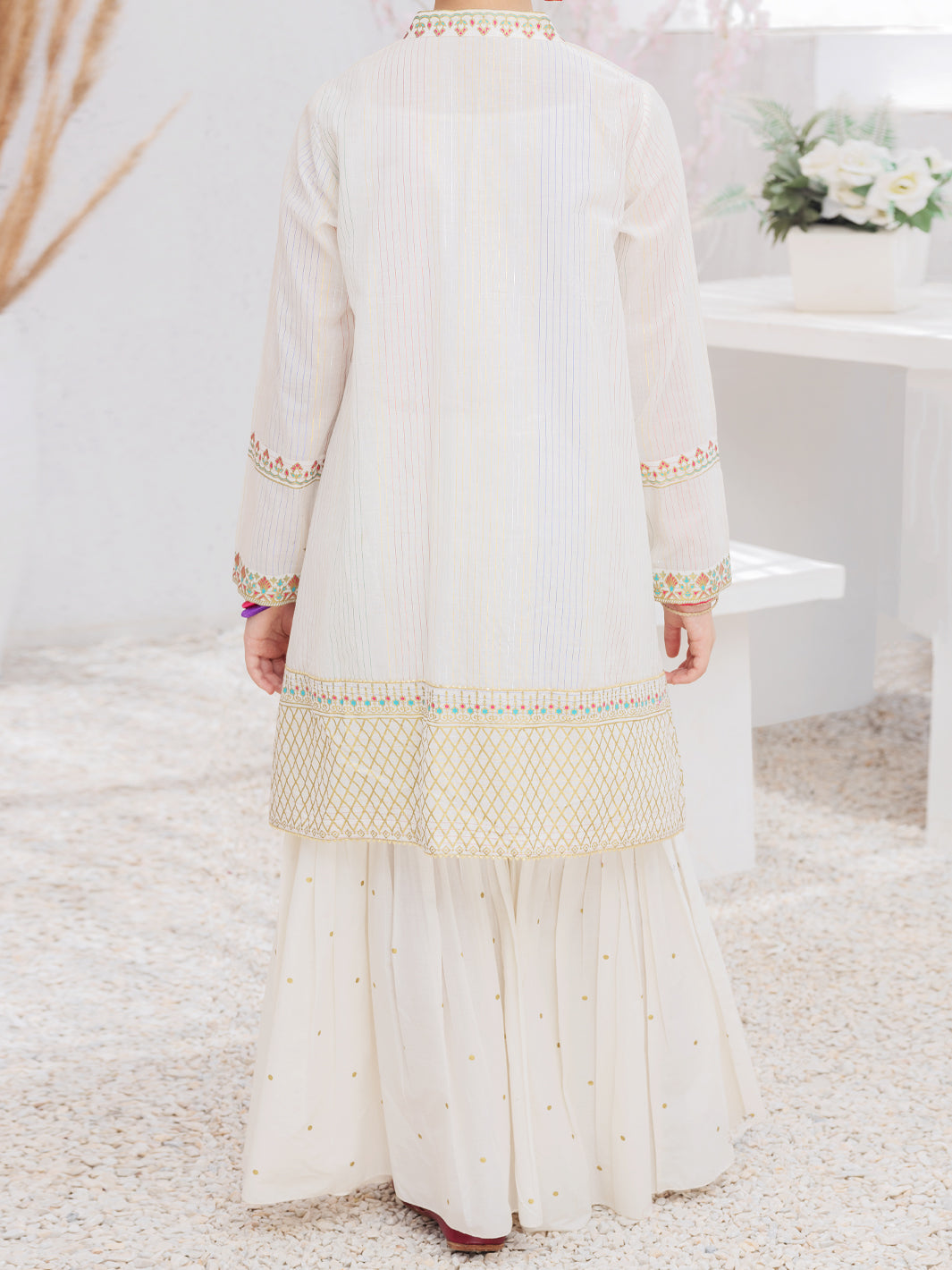 Off White 2 Piece Stitched - ALT-2PS-LKS-1028A