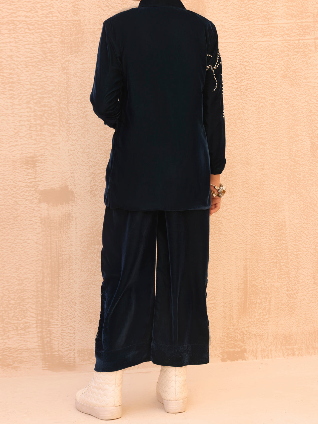 Blue Velvet 2 Piece Stitched - ALT-2PS-LKS-1067
