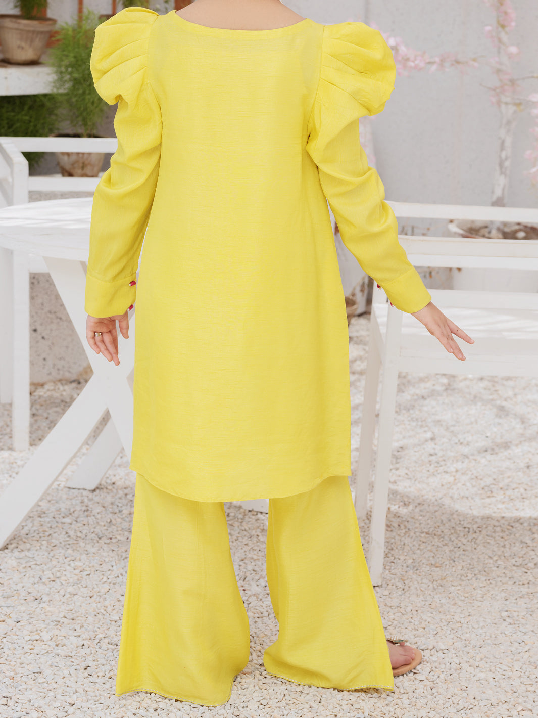 Lemon Raw Silk 2 Piece Stitched - ALT-2PS-LKS-1072