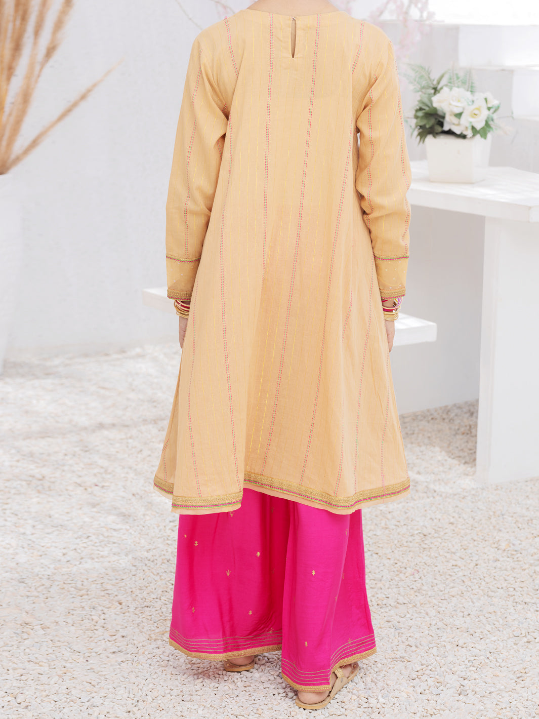 Khaki Raw Silk 2 Piece Stitched - ALT-2PS-LKS-1073