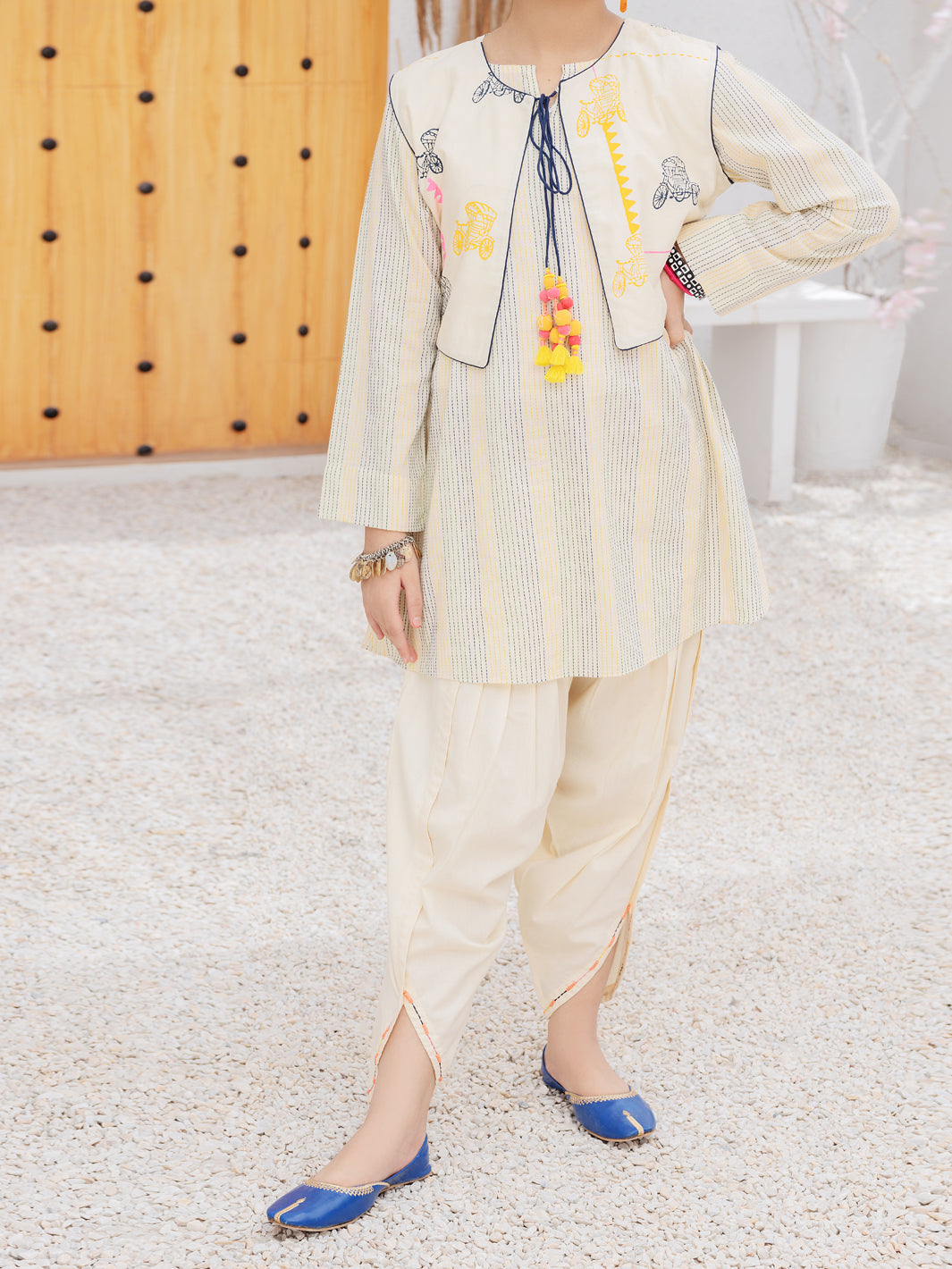 Off White Cotton Jacquard 2 Piece Stitched - ALP-2PS-LKS-1080