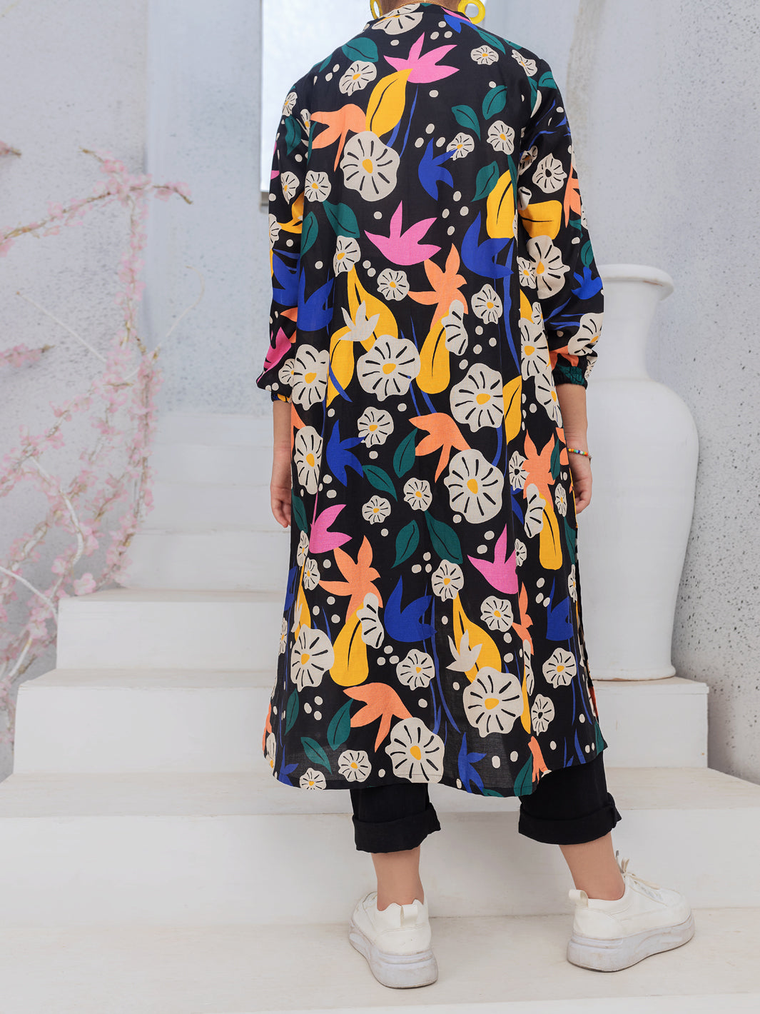 Multicolor Cambric Kurti - ALT-LK-1082