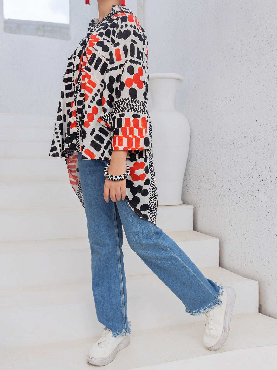 Multicolor Cambric Kurti - ALT-LK-1083