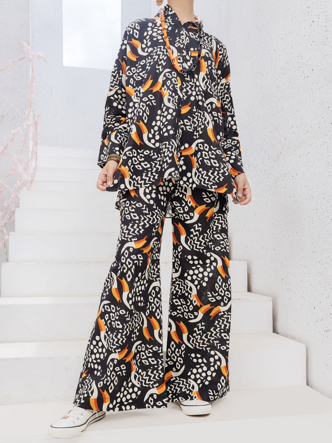 Black Cambric 2 Piece Stitched - ALP-2PS-LKS-1088