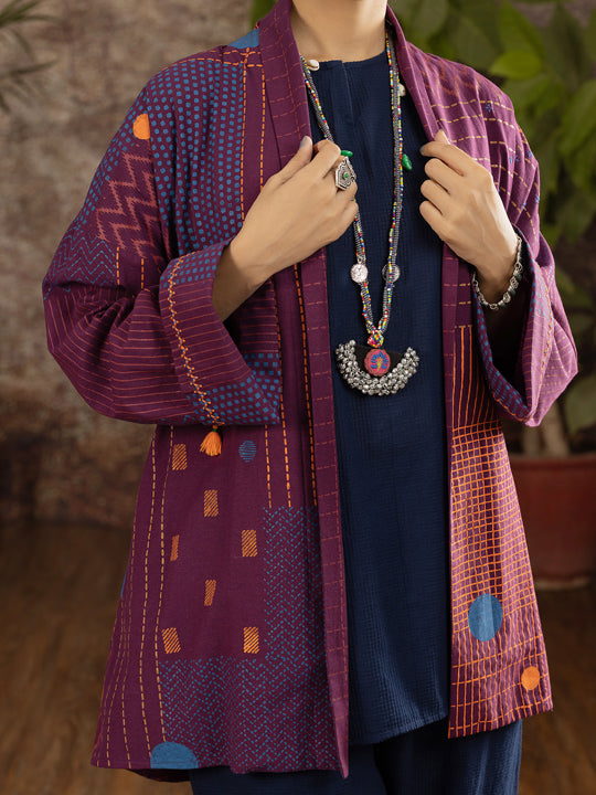 Magenta Linen Tunic - ALCR-LK-1094