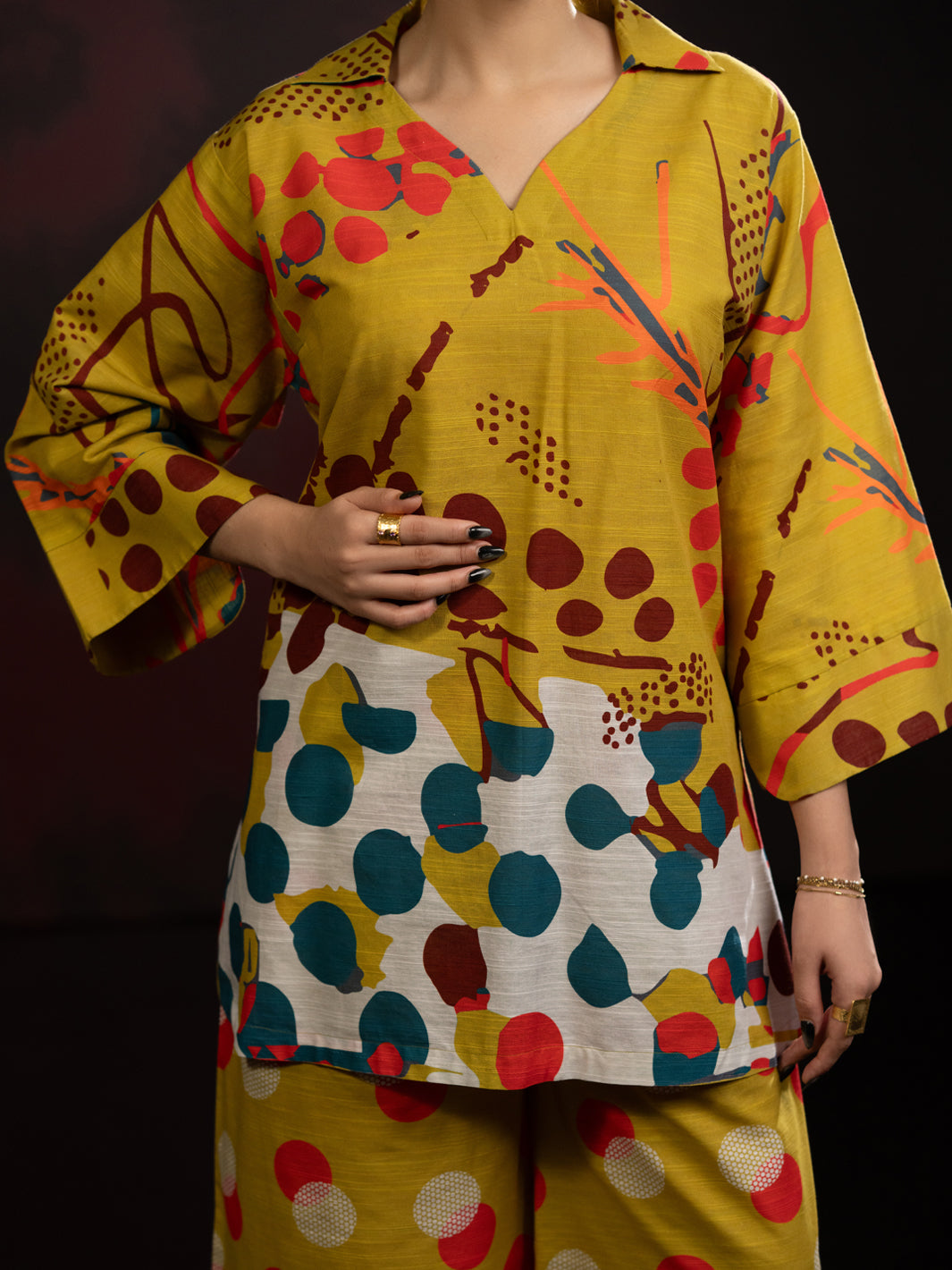 Teal Light Slub Khaddar 2Pc Stitched - AL-2PS-LKS-1094