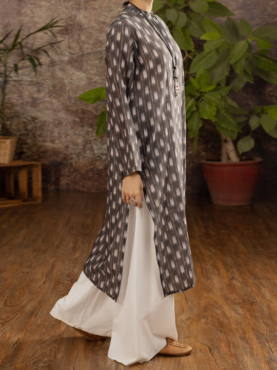 Grey Linen Tunic - ALCR-LK-1104