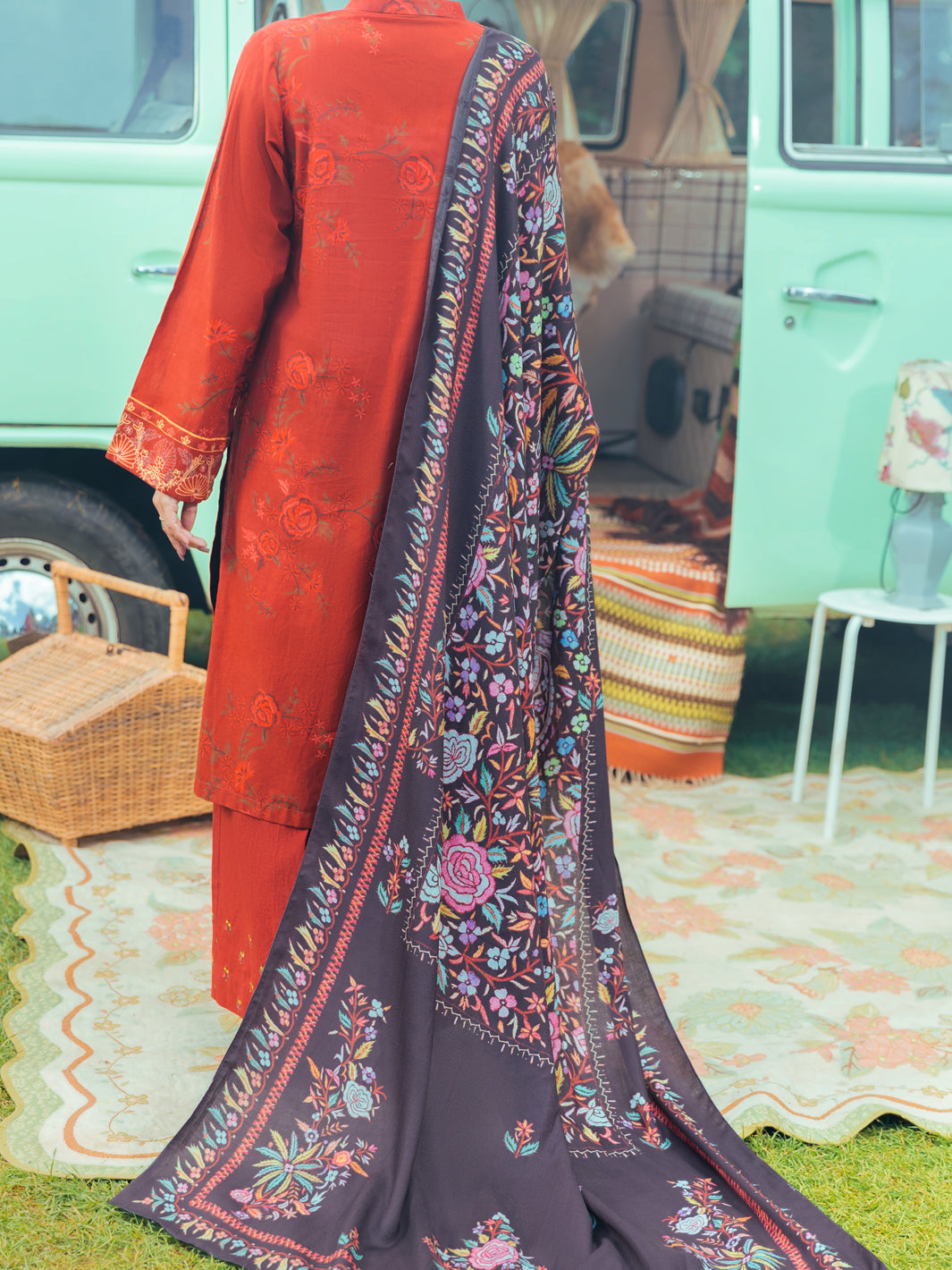 Maroon Khaddar Tunic - AWP-LK-619