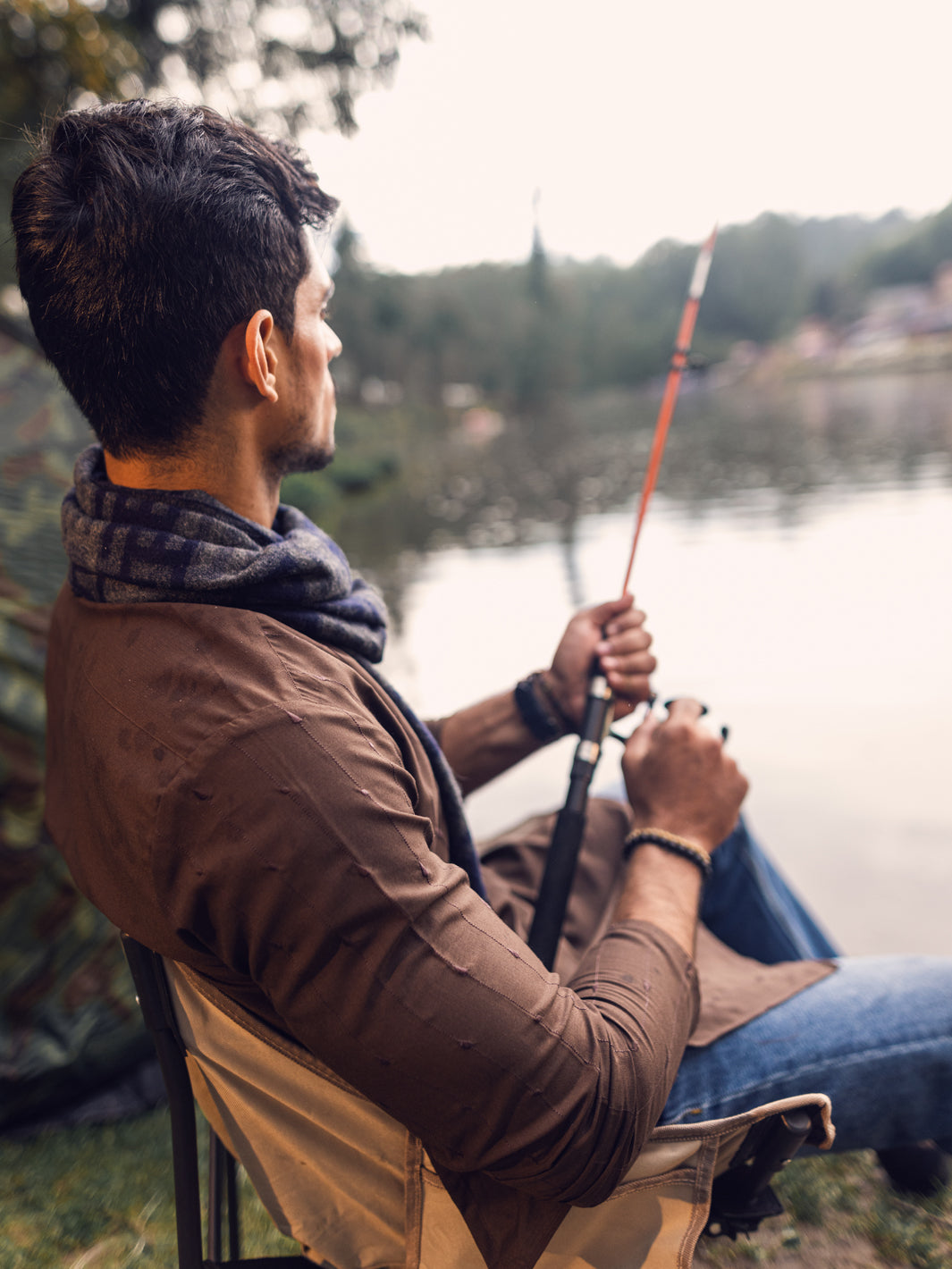 Brown Blended Kurta - AL-K-1112A - Almirah Online