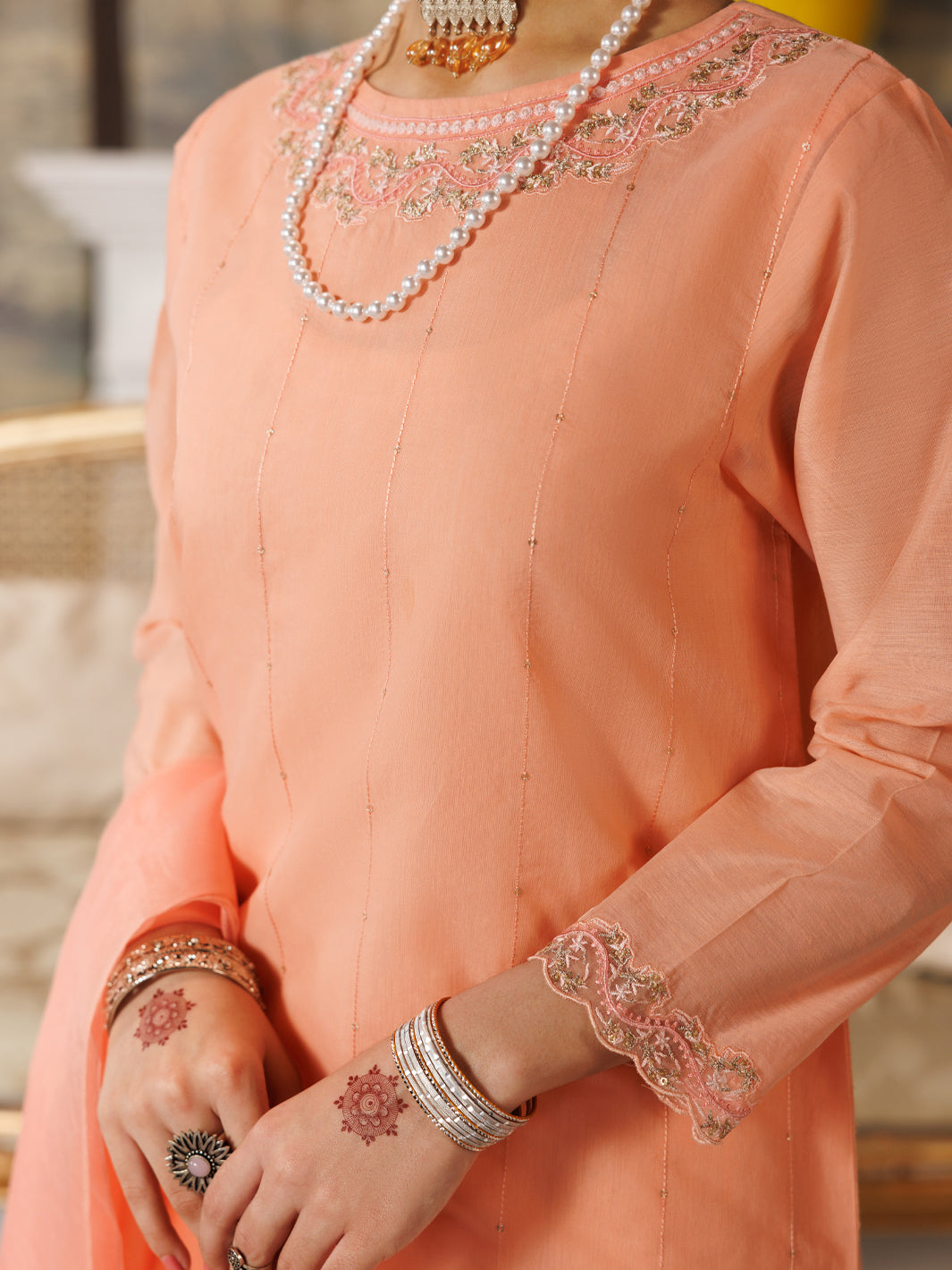 Light Pink Formal 3Pc Stitched - ALT-3PS-LS-1168