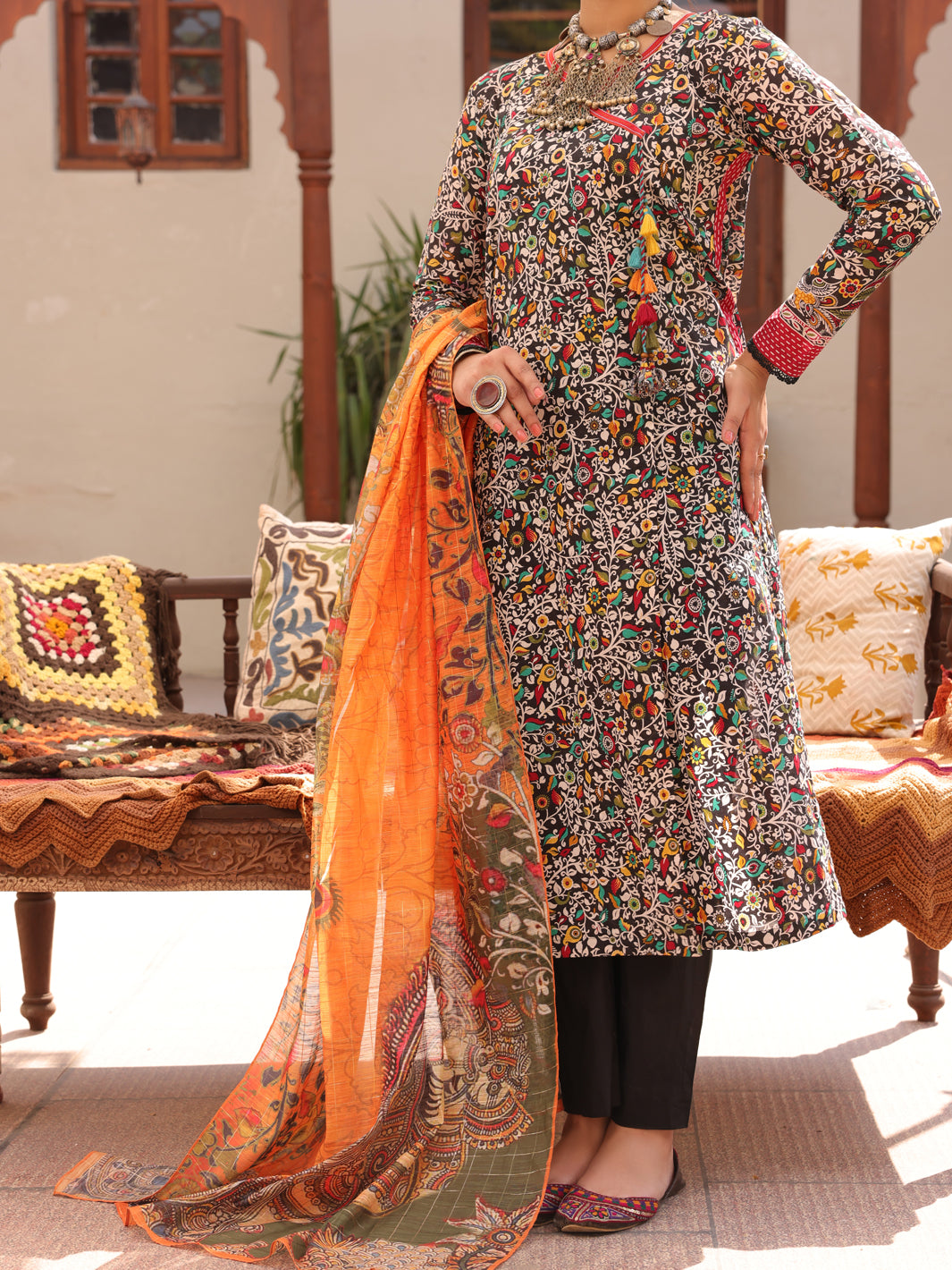 Multicolor Lawn 3 Piece Unstitched - ALP-3PS-1608