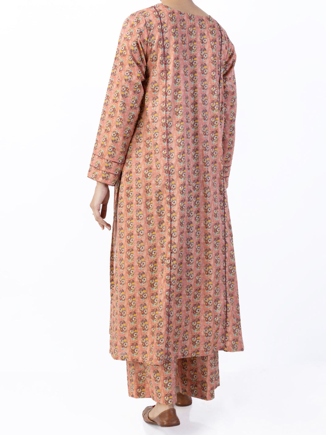 Peach Lawn 2 Piece Unstitched - ALP-2PS-1740 - Almirah Online