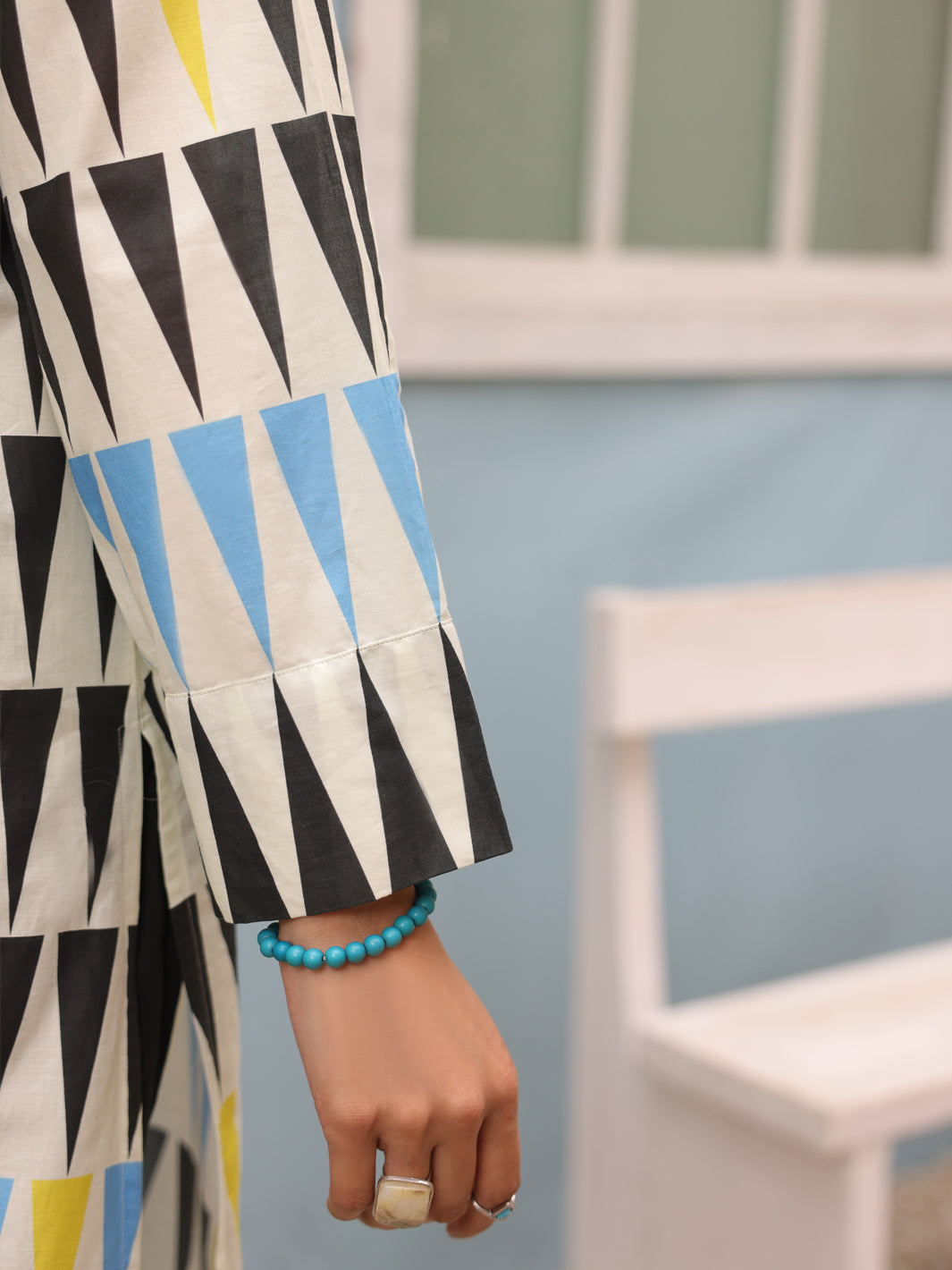 Black & White Cambric 2Pc Stitched - ALP-2PS-LKS-1696