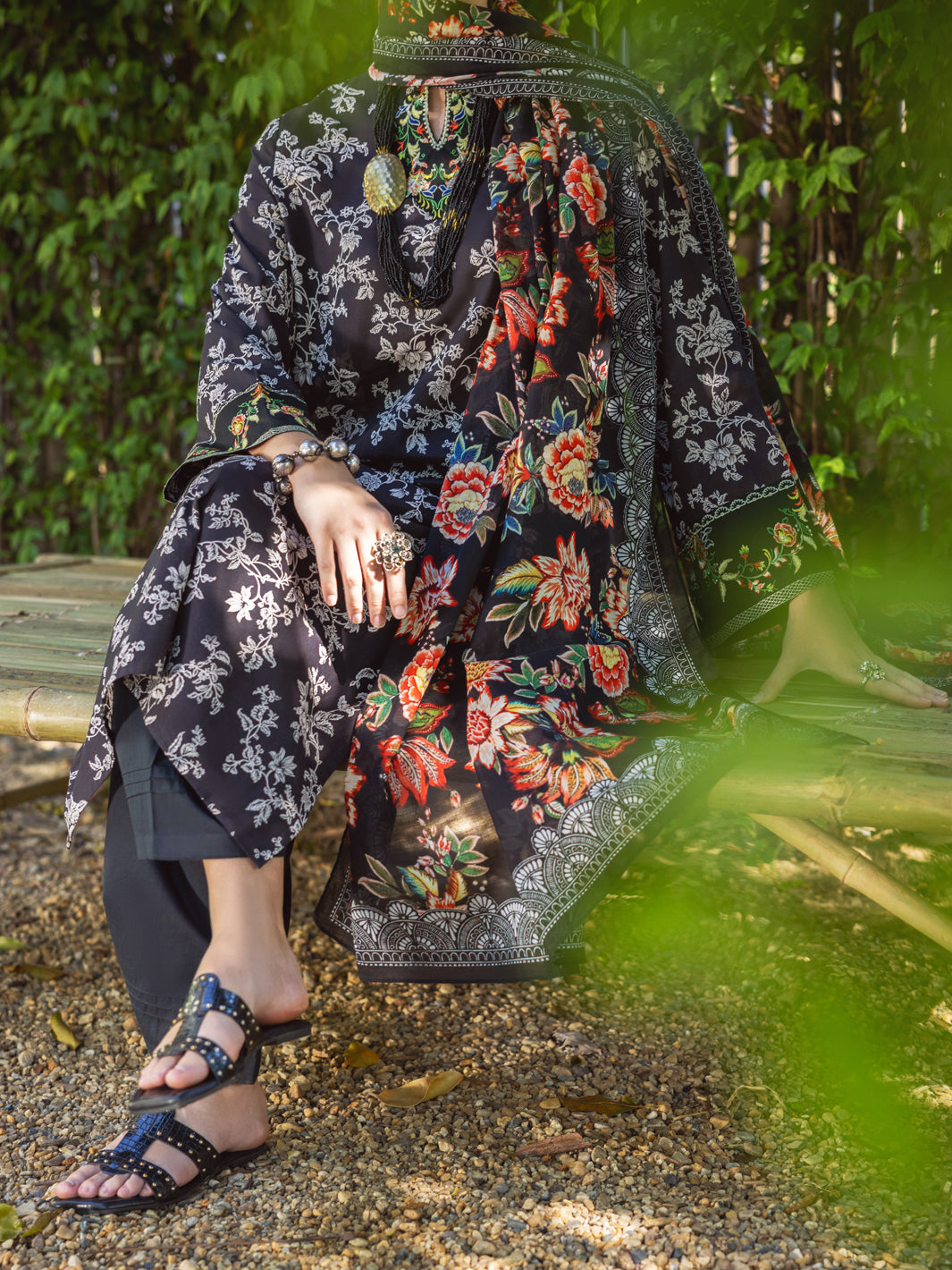 Black Lawn 3Pc Stitched - ALP-3PS-1719