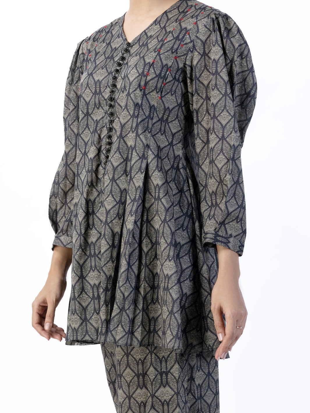 Charcoal Lawn 2 Piece Unstitched - ALP-2PS-1736 - Almirah Online