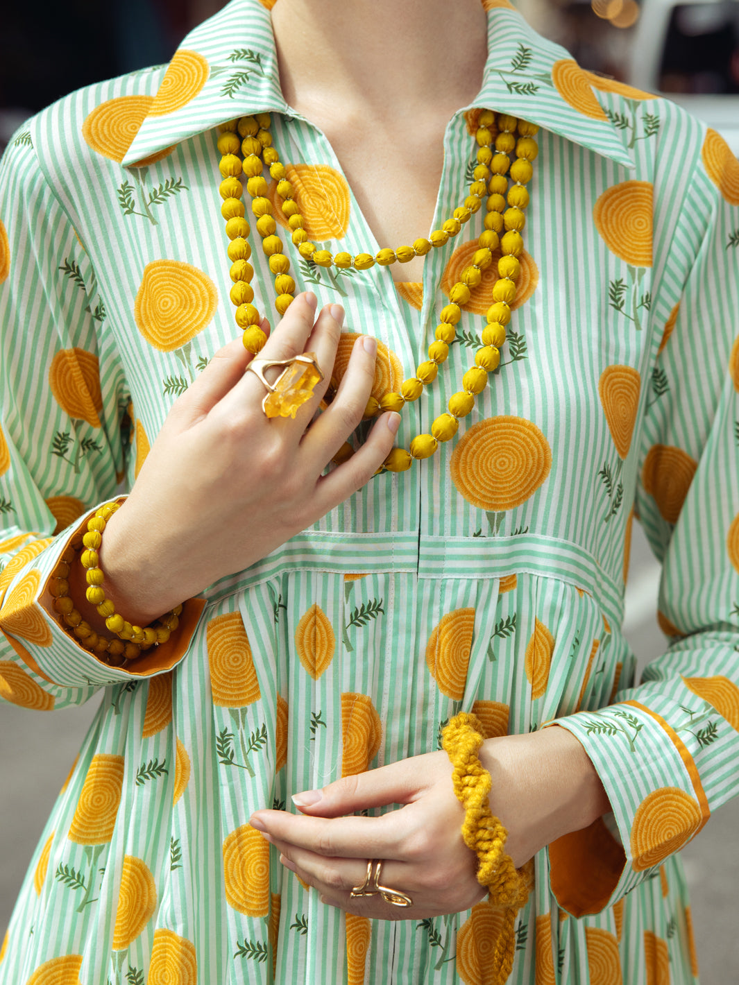 Turquoise Cambric Tunic - ALP-LK-1761