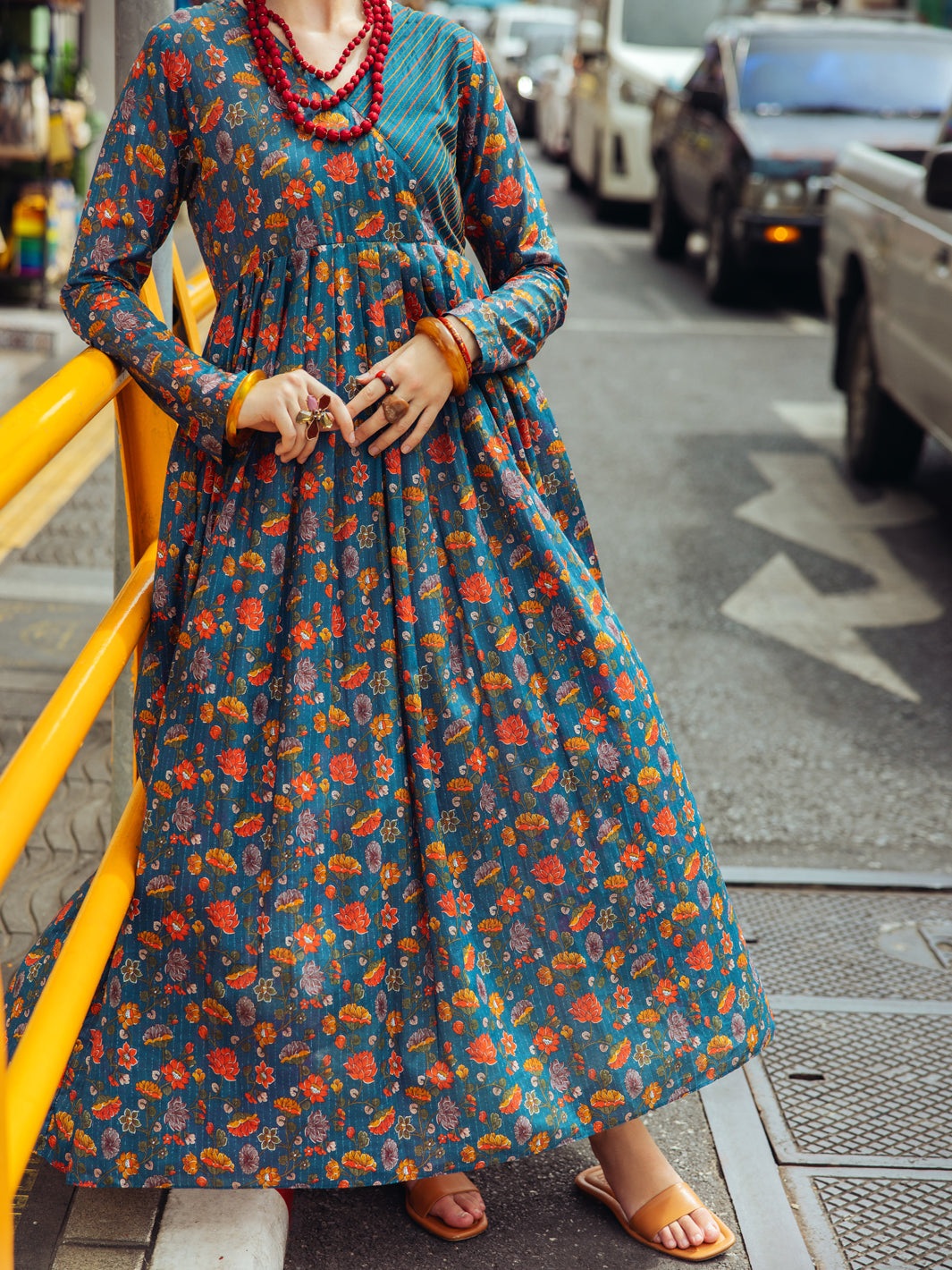 Navy Blue Lawn Tunic - ALP-LK-1763