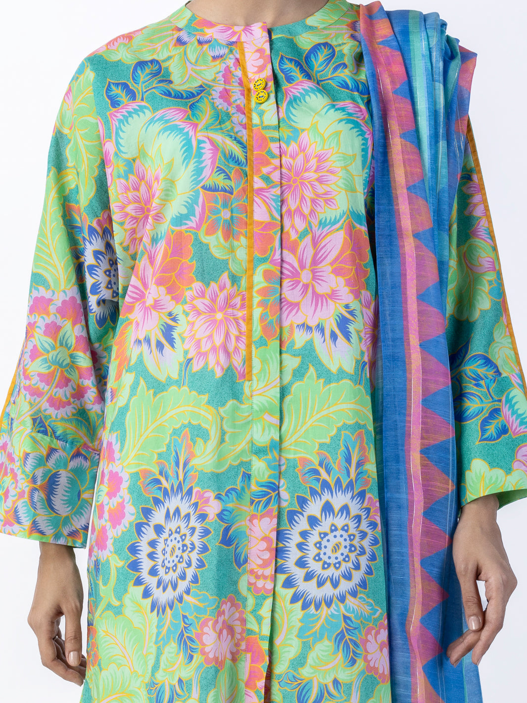 Green Lawn 2 Piece Unstitched - ALP-2PS-1788 - Almirah Online