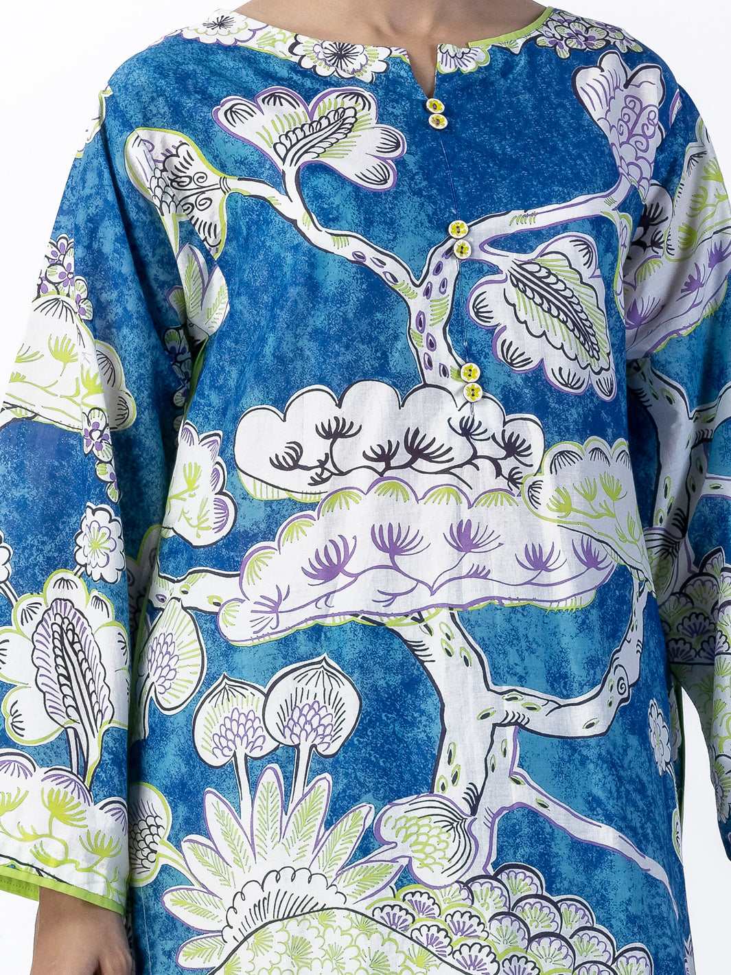 Blue Lawn 2 Piece Stitched - ALP-2PS-LKS-1789 - Almirah Online