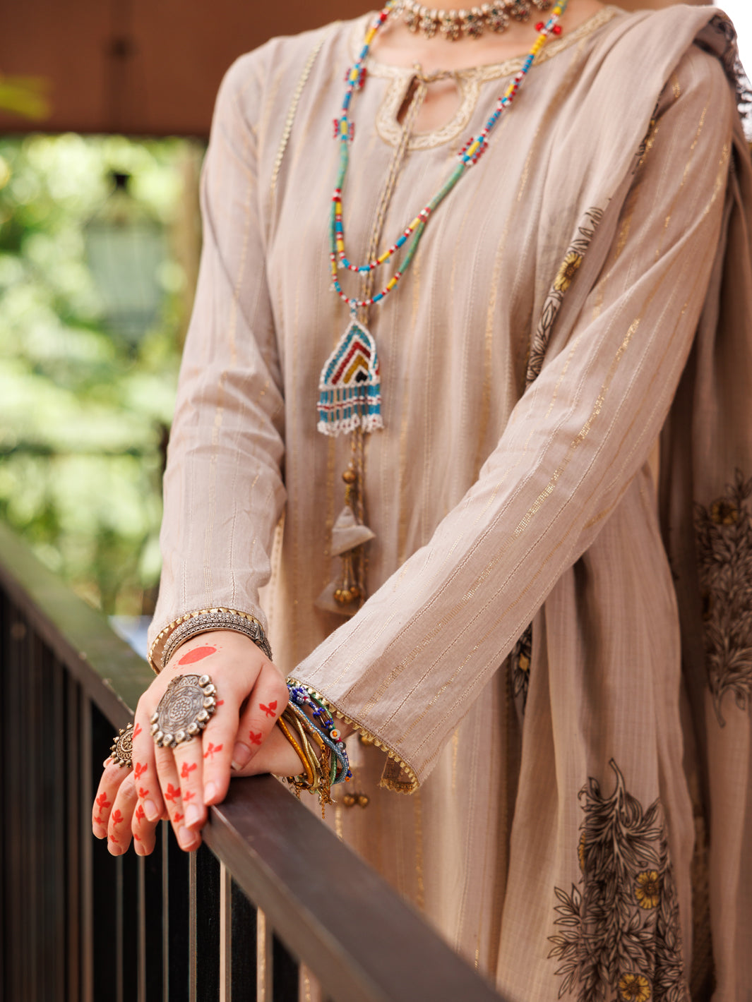 Grey Lino Kara 3 Piece Unstitched - ALP-3PS-1801 - Almirah Online