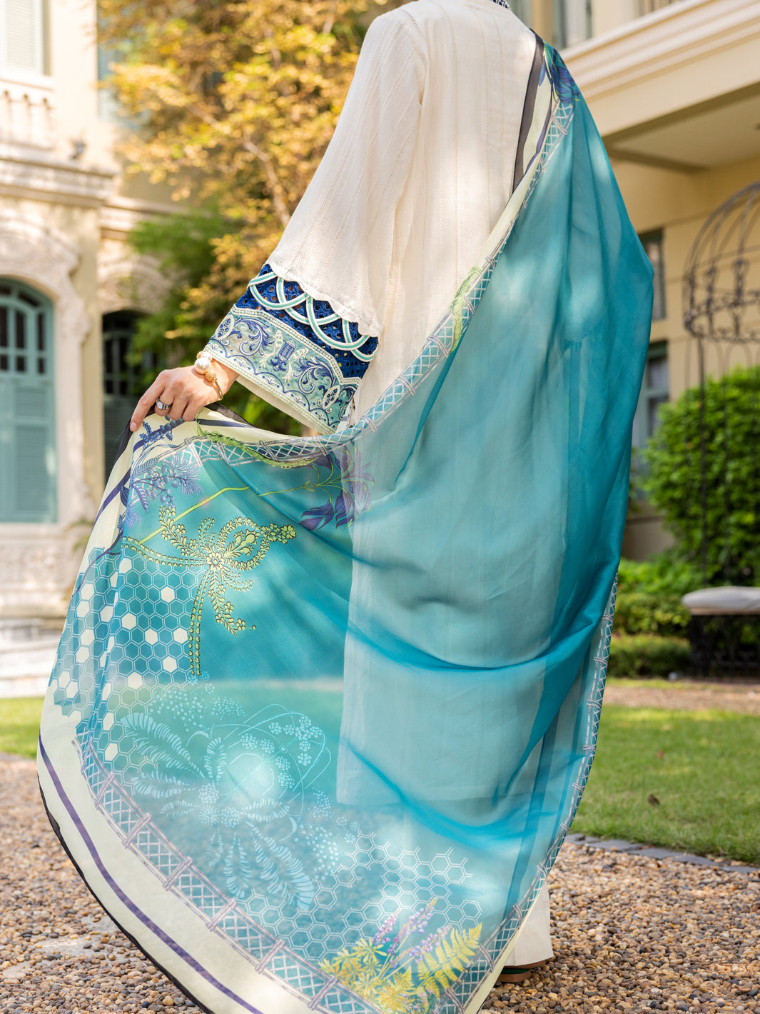 Off White Jacquard 3 Piece Unstitched - ALP-3PS-1864 - Almirah Online