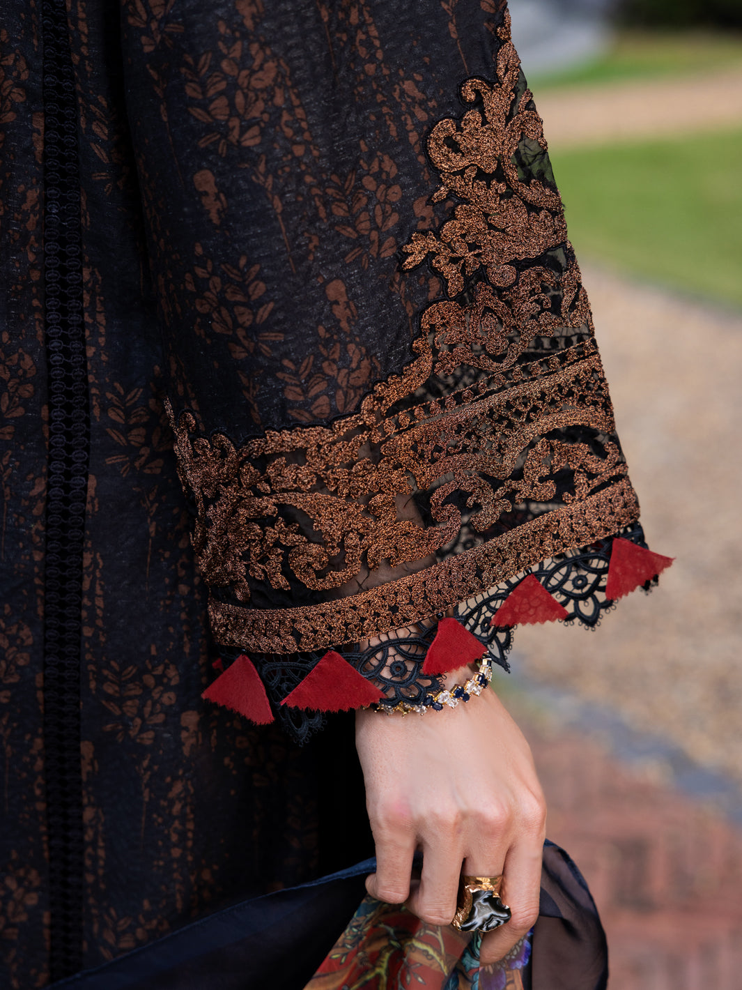 Black Jacquard 3 Piece Unstitched - ALP-3PS-1866 - Almirah Online