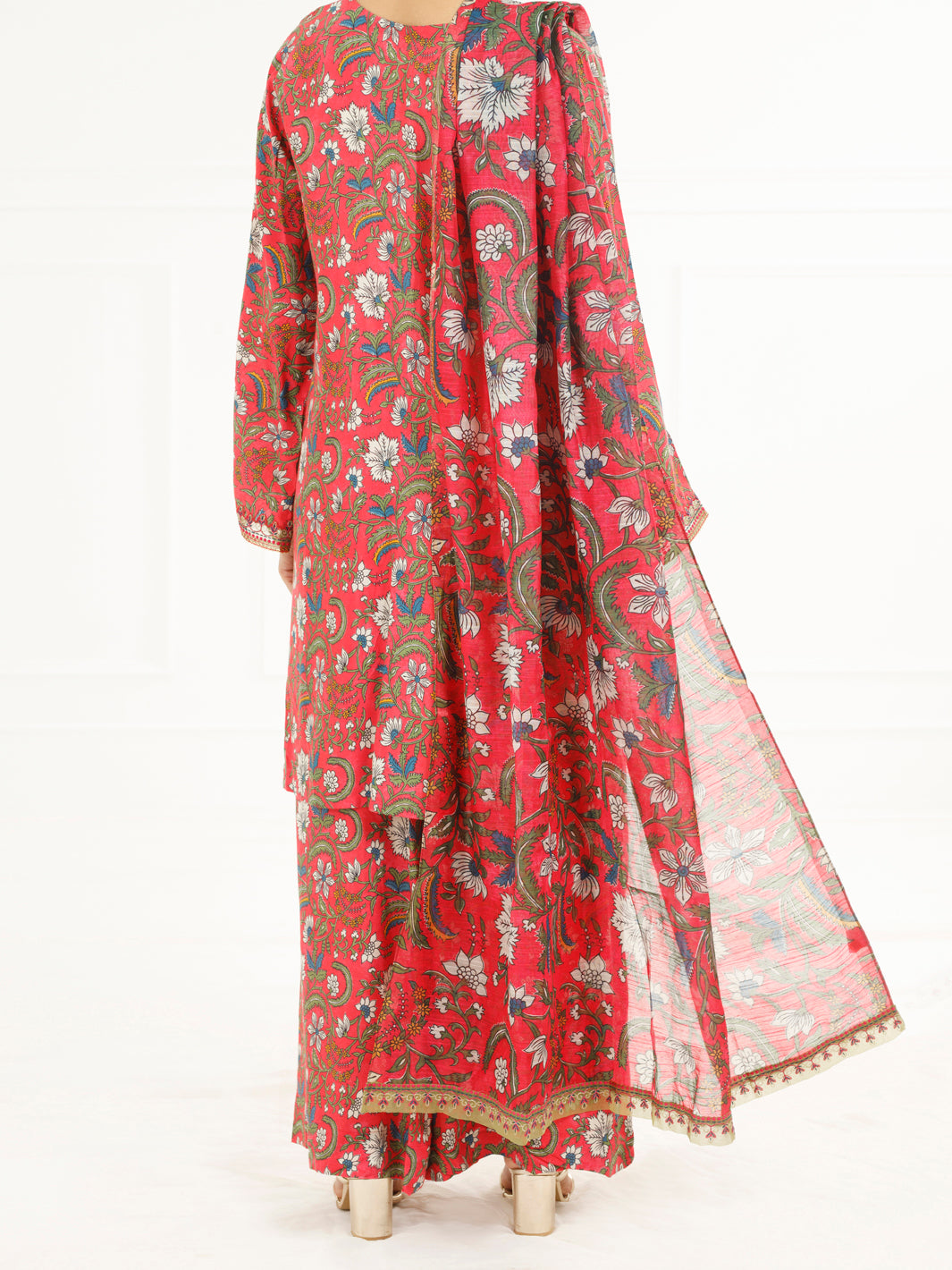 Mehndi Green Yarn Dyed 3Pc Stitched - ALP-3PS-1931