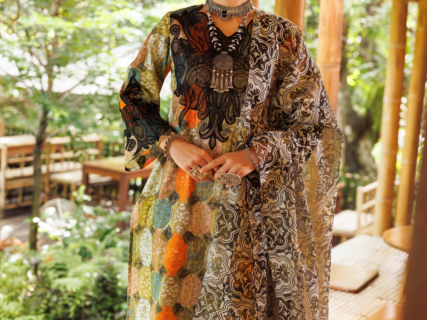 Multicolor Lawn 3Pc Stitched - ALP-3PS-1987