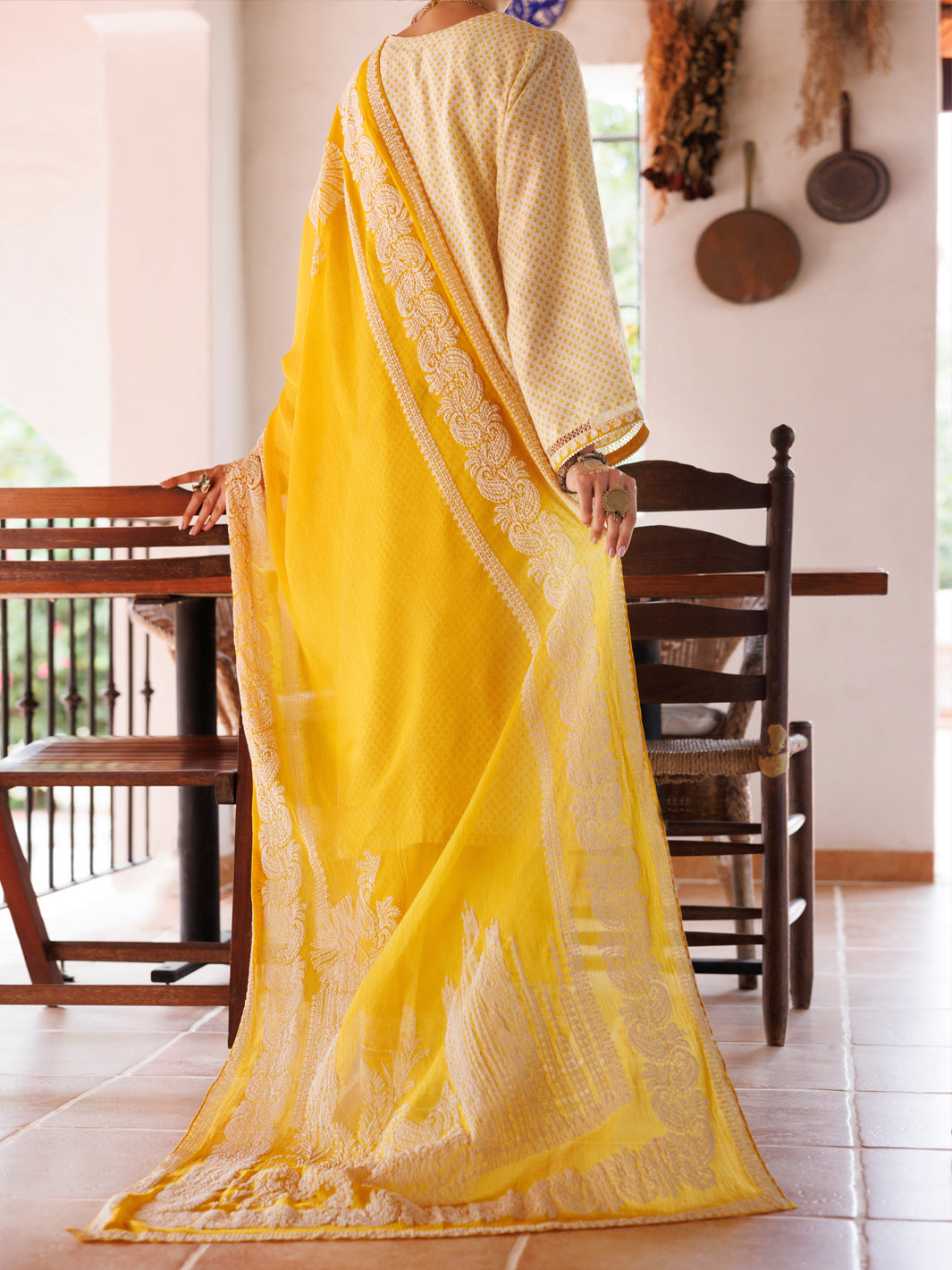 Lemon Square Dobby 3Pc Stitched - ALP-3PS-2047