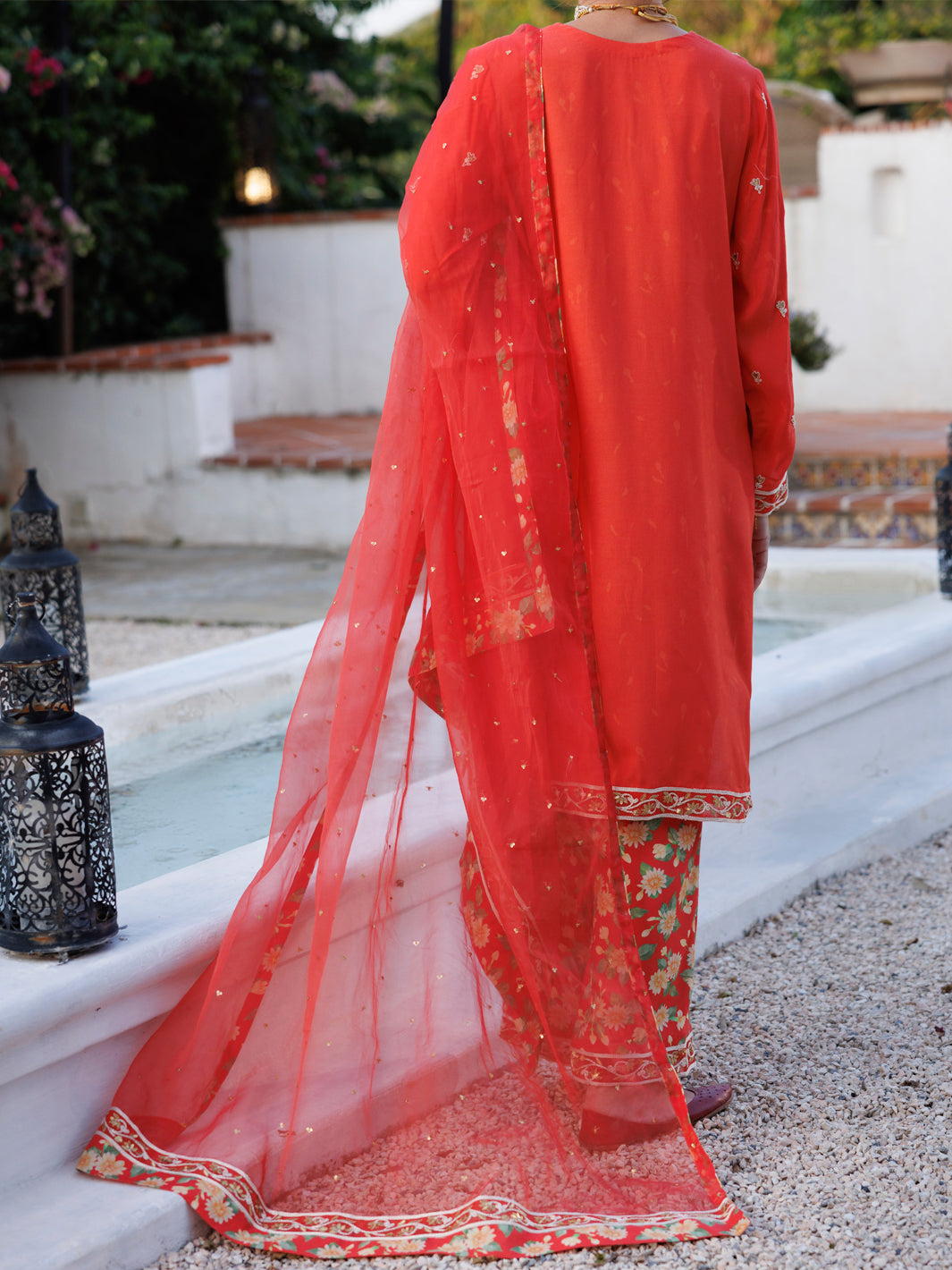 Orange Maple Silk 3Pc Stitched - ALP-3PS-2050