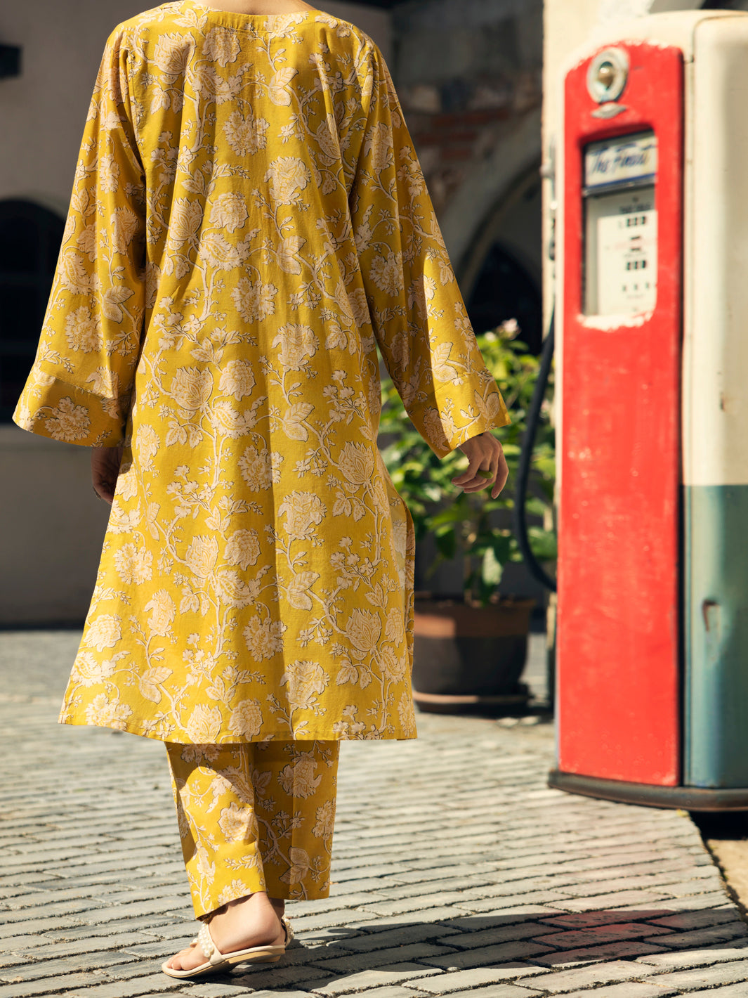 Lime Green Lawn Co-ord Set - ALP-2PS-SLKS-2071