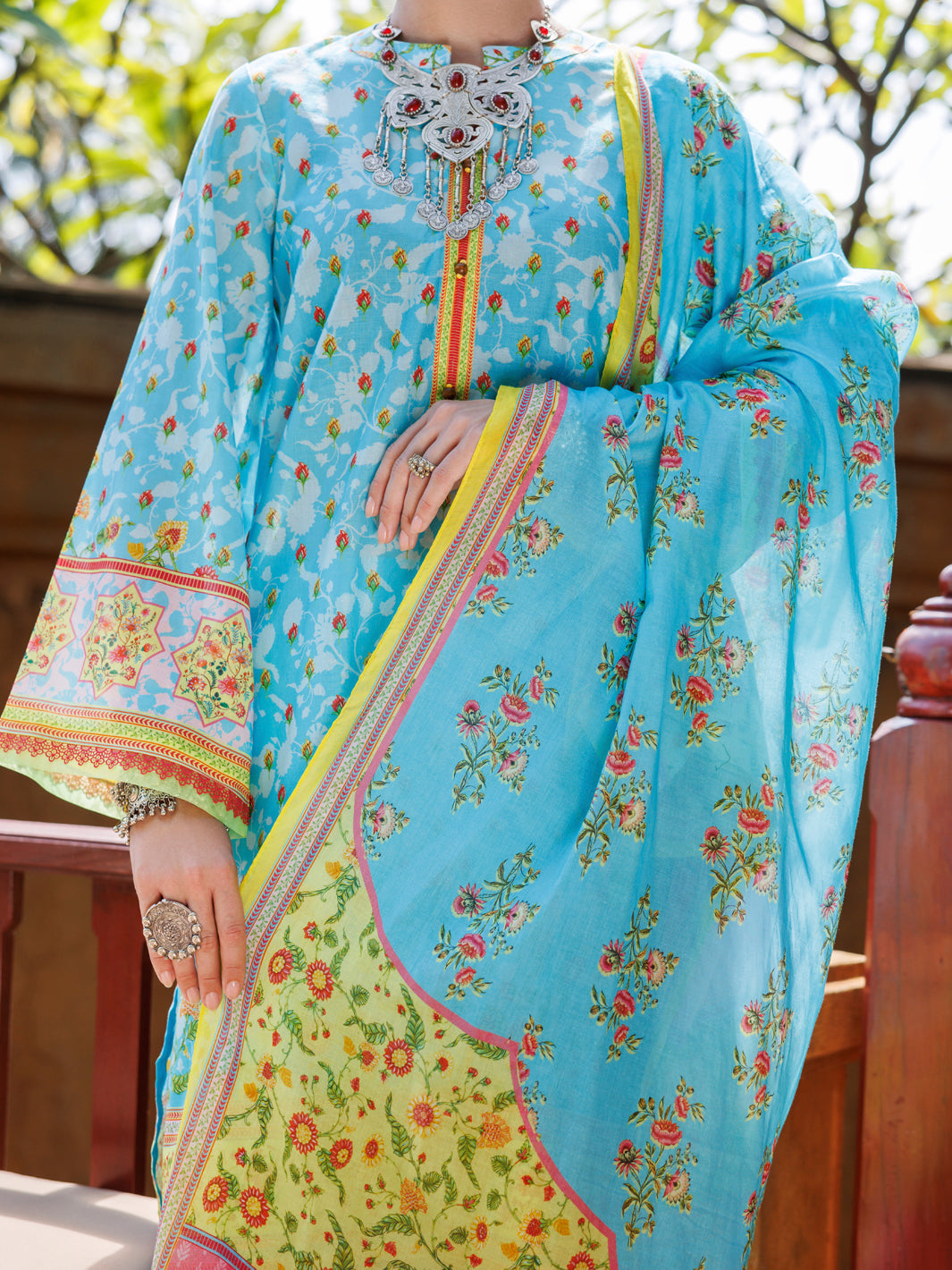 Ferozi Lawn 3Pc Stitched - ALP-3PS-2096