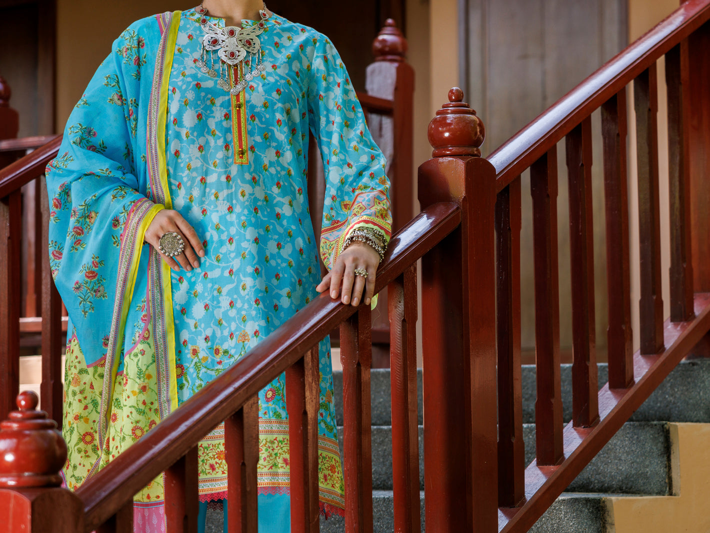 Ferozi Lawn 3Pc Stitched - ALP-3PS-2096