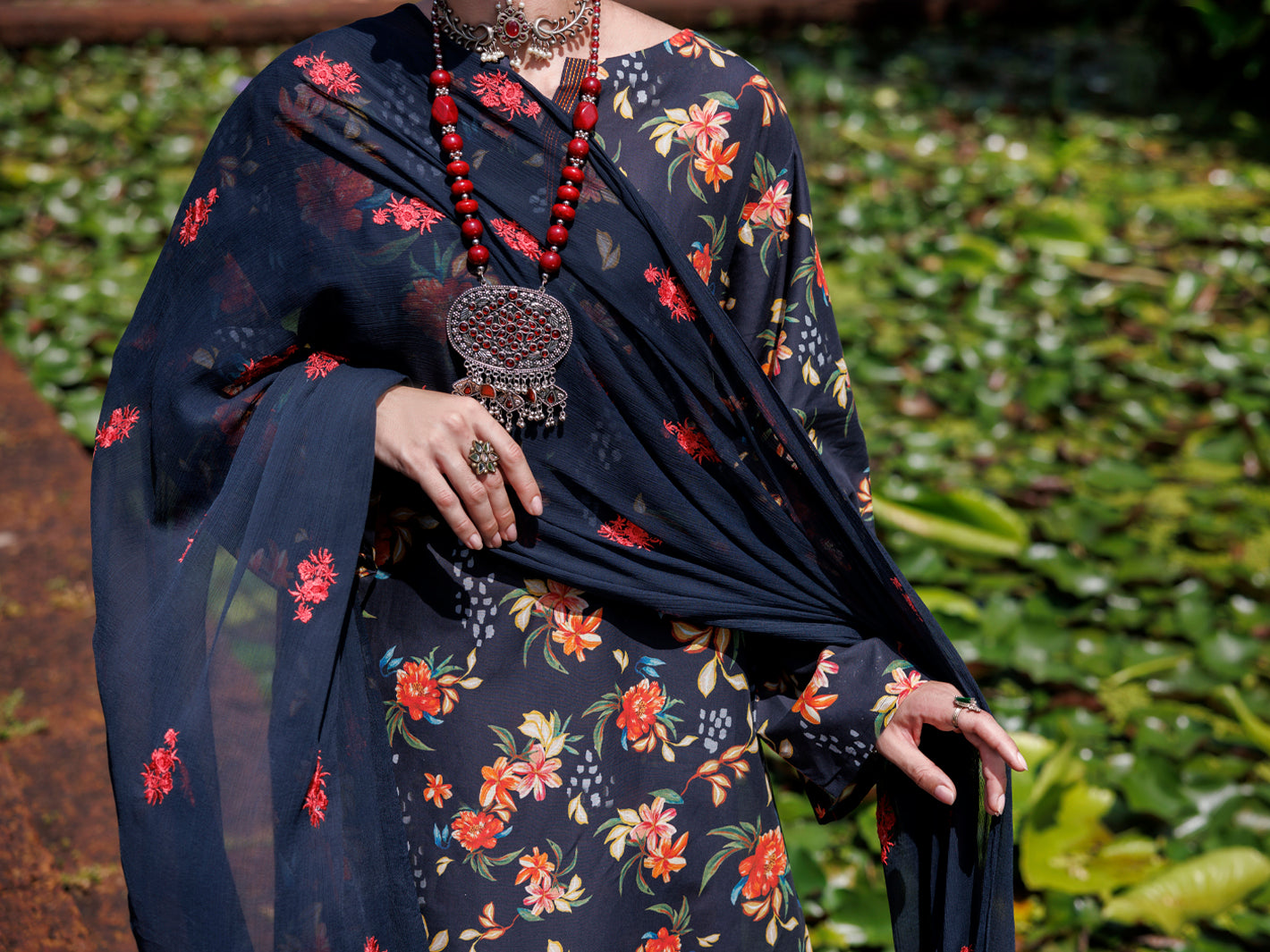 Black Lawn 3Pc Unstitched - ALP-3PS-2101