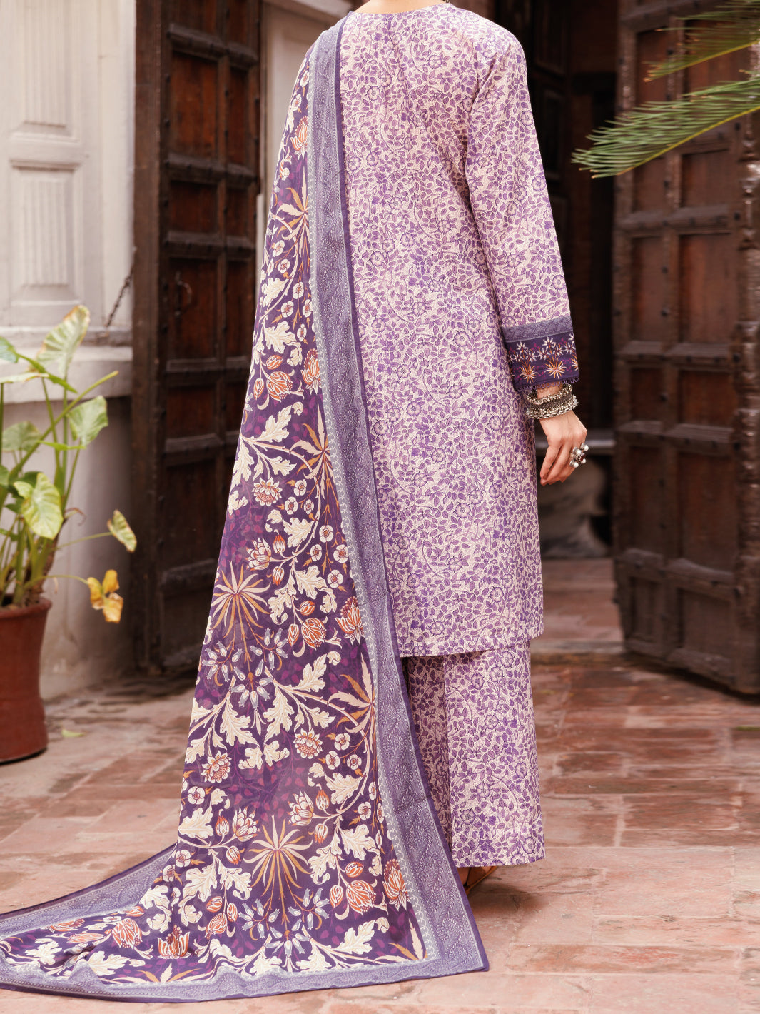 Light Purple Cambric 3Pc Stitched - ALP-3PS-2146