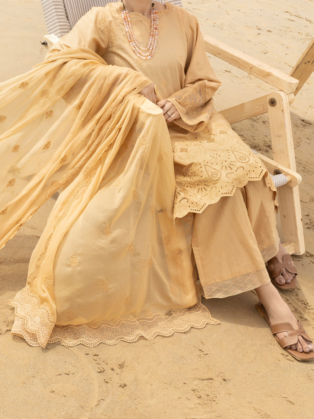 Khaki Lawn 3Pc Unstitched - ALP-3PS-2183