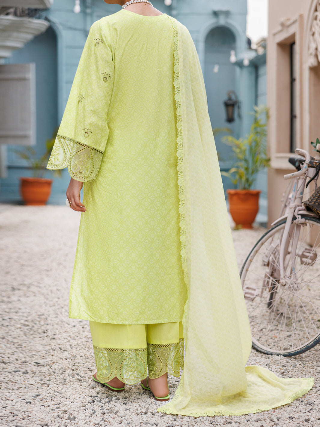 Lemon Lawn 3Pc Unstitched - ALP-3PS-2187