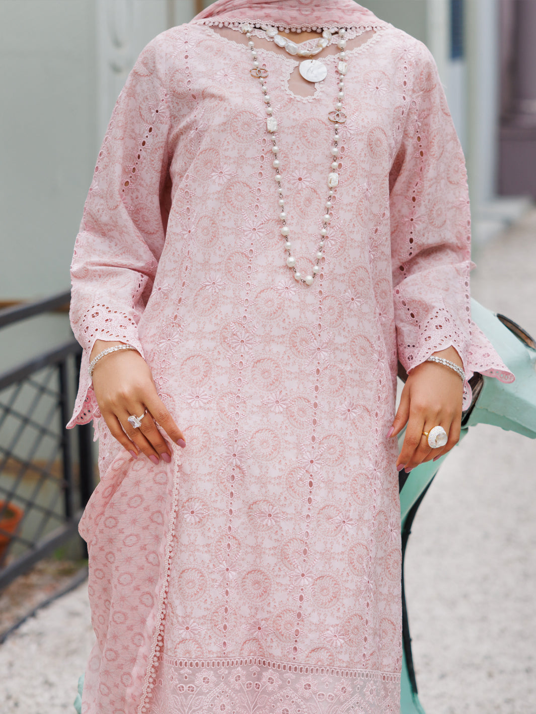 Light Pink Lawn 3Pc Unstitched - ALP-3PS-2188