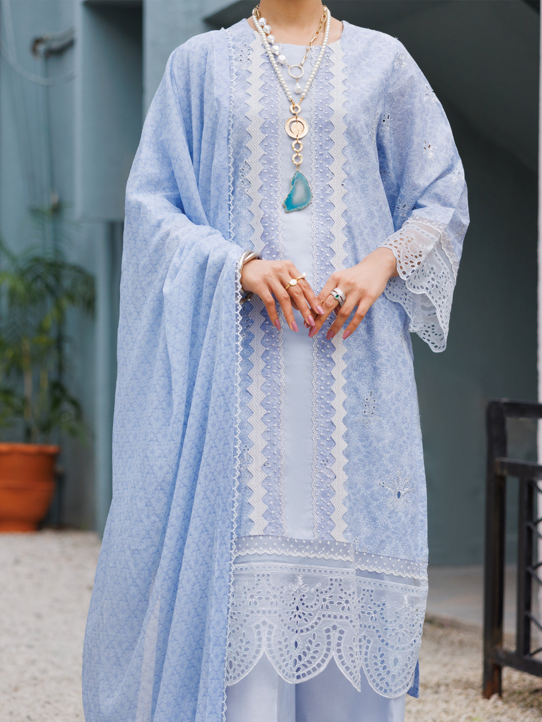 Light Purple Lawn 3Pc Unstitched - ALP-3PS-2272