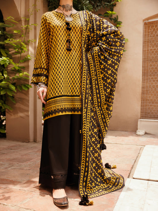 Orange Lawn 3Pc Unstitched - ALP-3PS-2282